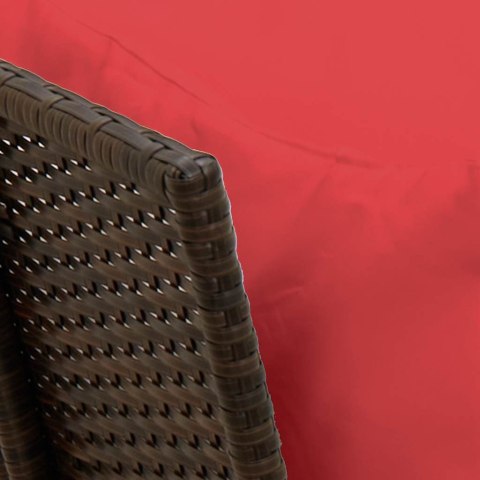 Sofa ogrodowa z poduszkami Brązowy polirattan