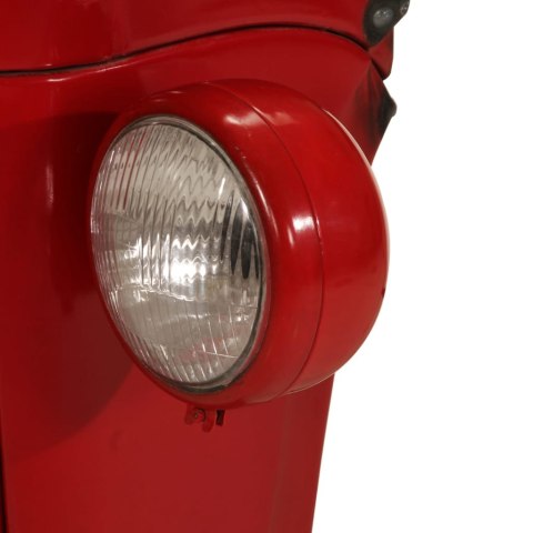 Stolik barowy traktor, czerwono-brązowy, 55x120x107 cm