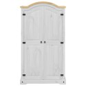 Szafa Corona, biała, 102x52x186 cm, lite drewno sosnowe