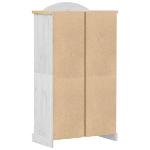 Szafa Corona, biała, 102x52x186 cm, lite drewno sosnowe