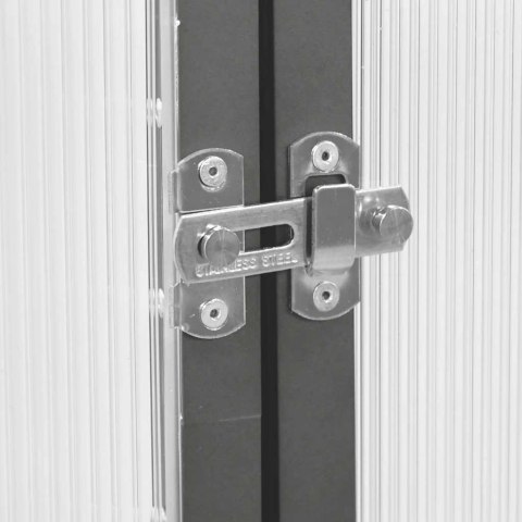 Szklarnia z ramą, antracytowa, 224x169x195 cm, aluminiowa