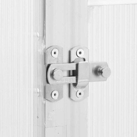 Szklarnia z ramą podstawy, srebrna, 169x58x202 cm, aluminium