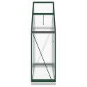 Szklarnia z ramą podstawy, zielona, 169x58x202 cm, aluminium