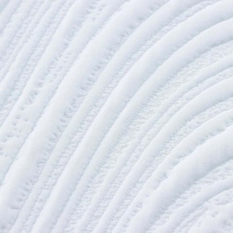 Materac Biały i czarny 160 x 200 cm Pianka Żelowa