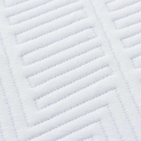 Materac Biały i niebieski 200 x 200 cm Pianka Żelowa