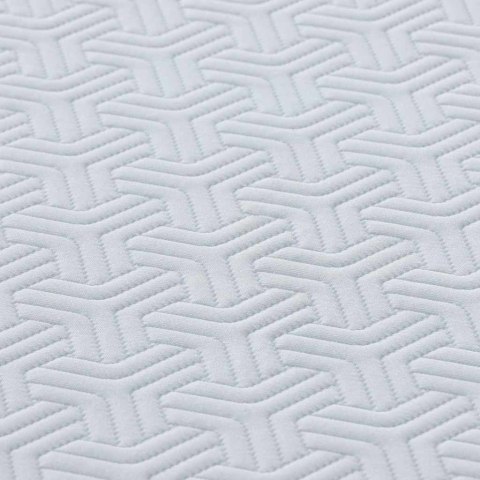 Materac Biały i szary 120 x 200 cm Sprężyna kieszeniowa