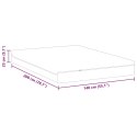 Materac Biały i szary 140 x 200 cm Sprężyna kieszeniowa