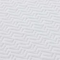 Materac Biały i szary 160 x 200 cm Pianka z pamięcią