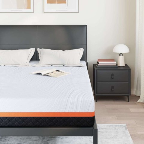 Materac Biały i szary 160 x 200 cm Pianka