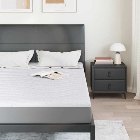 Nakładka na materac Biały 140 x 200 x 5.5 cm Dzianina