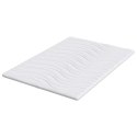 Nakładka na materac Biały 140 x 200 x 5.5 cm Dzianina