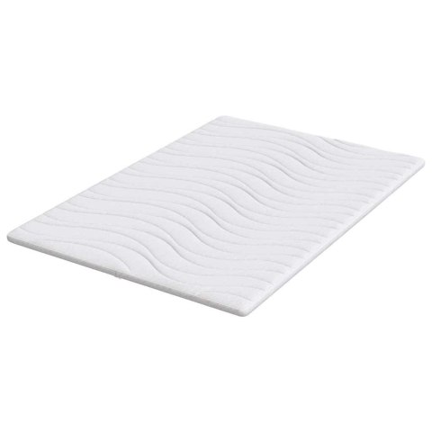 Nakładka na materac Biały 140 x 200 x 5.5 cm Dzianina