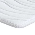 Nakładka na materac Biały 140 x 200 x 5.5 cm Dzianina