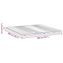 Nakładka na materac Biały 140 x 200 x 5.5 cm Dzianina