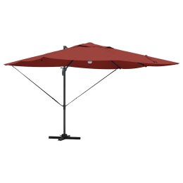 Parasol plażowy Ze LED Lights terakota 351 x 250 x 253 cm