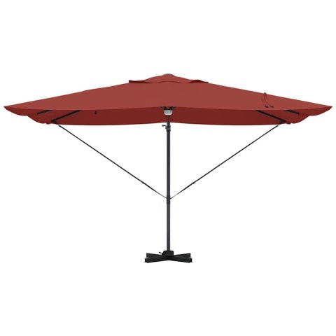 Parasol plażowy Ze LED Lights terakota 351 x 250 x 253 cm