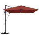 Parasol plażowy Ze LED Lights terakota 351 x 250 x 253 cm