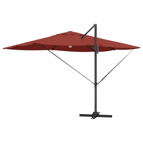 Parasol plażowy Ze LED Lights terakota 351 x 250 x 253 cm