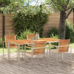 StółJadalny Brązowy 180 x 90 x 75 cm Lite Drewno Akacji