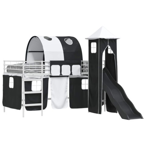 Biały i czarny 90 x 200 cm