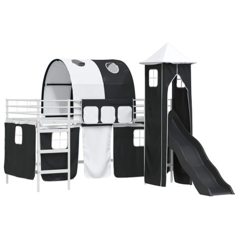 Biały i czarny 90 x 200 cm