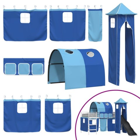 Biały i niebieski 107 x 200 cm