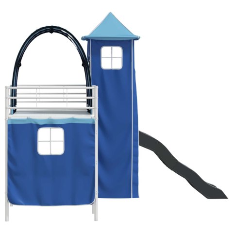 Biały i niebieski 99,5 x 190 cm