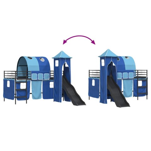 Czarny i niebieski 107 x 200 cm