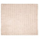 Koc z futra sztucznego królika 4 pcs Beżowy 240 x 270 cm