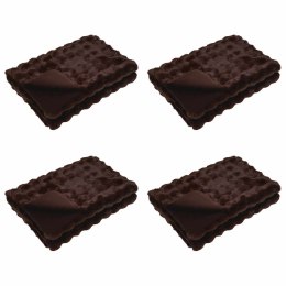 Koc z futra sztucznego królika 4 pcs Camel 220 x 240 cm