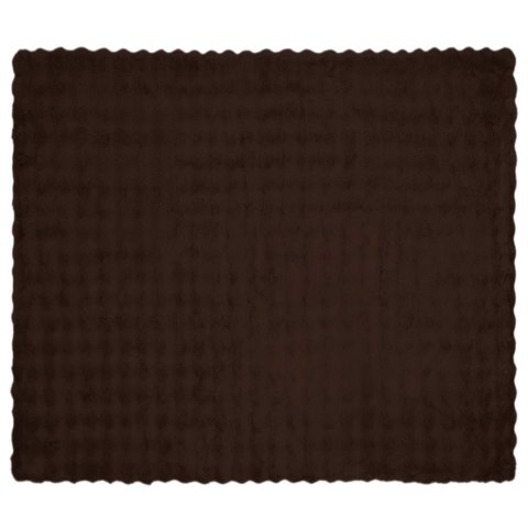 Koc z futra sztucznego królika 4 pcs Camel 240 x 270 cm