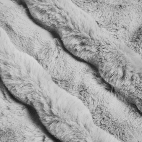 Koc z futra sztucznego królika 4 pcs Szary 220 x 240 cm