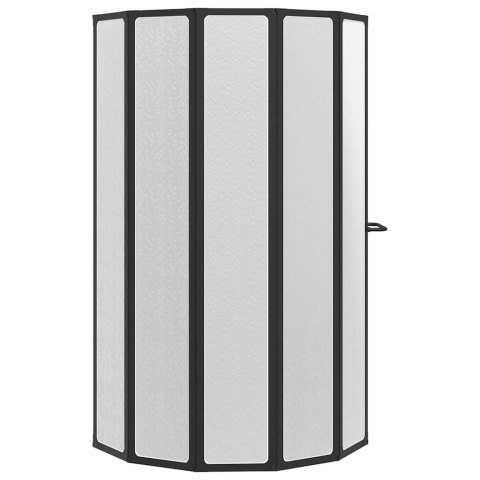 Parawan prysznicowy Inny Czarny 168 x 140 cm Aluminium
