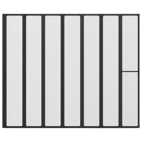 Parawan prysznicowy Inny Czarny 168 x 140 cm Aluminium