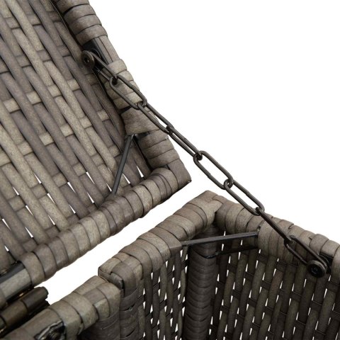 Pojemnik na śmieci 2 pcs Szary 65 x 80 x 115 cm Polietylen