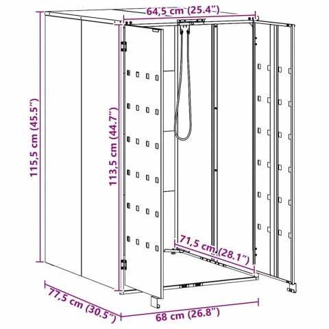 Przechowywanie kosza na kółkach z gazową pokrywą do podnoszenia dla kosza 240L