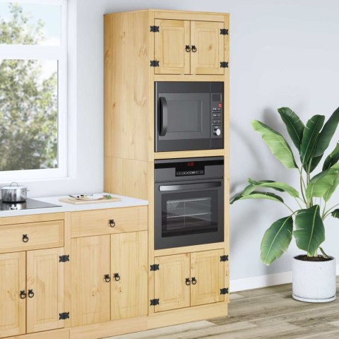 Szafkowy z półką Miodowy 66 x 58 x 207 cm Lite drewno sosnowe