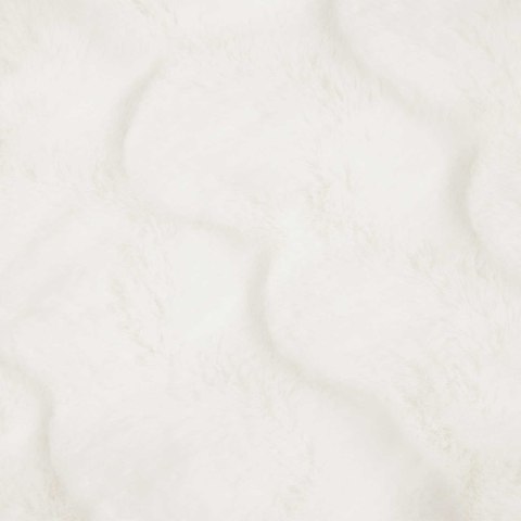 Koc z futra sztucznego królika 4 pcs Biały 240 x 270 cm