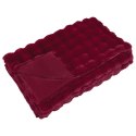 Koc z futra sztucznego królika 4 pcs Bordeaux Czerwony