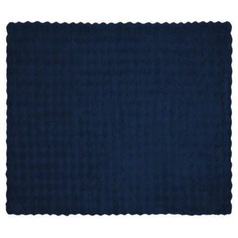 Koc z futra sztucznego królika 4 pcs Niebieski Morski