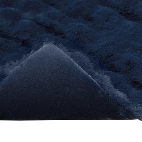 Koc z futra sztucznego królika 4 pcs Niebieski Morski