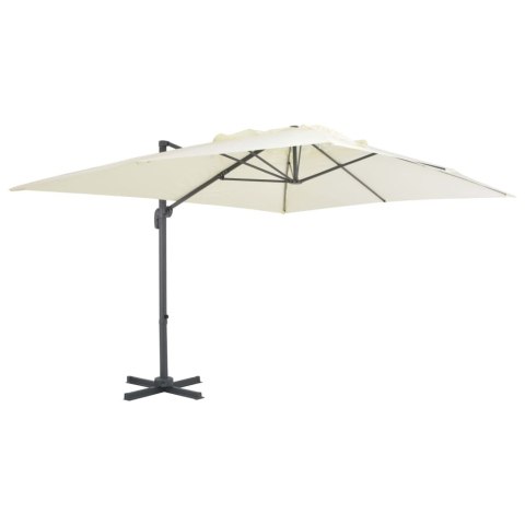 Parasol ogrodowy Cantilever z aluminiowym słupkiem 400x300 cm, piaskowy