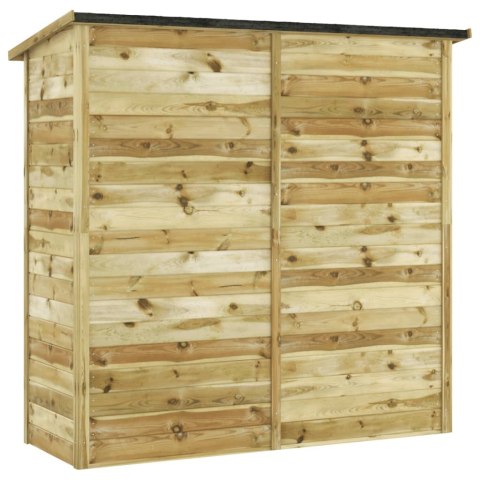 Szopa ogrodowa z impregnowanego drewna sosnowego, 182x76x175 cm