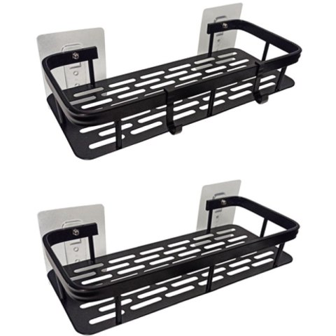 Półka łazienkowa 2szt - czarna