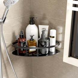 Półka łazienkowa narożna 2szt - czarna