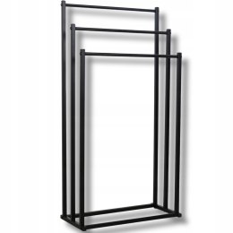 Stojak na ręczniki 3 szczeble - czarny - M x 8