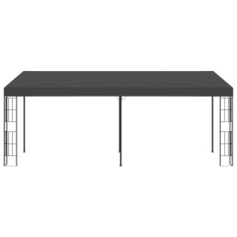 Altana przyścienna, 3x6 m, antracytowa, tkanina