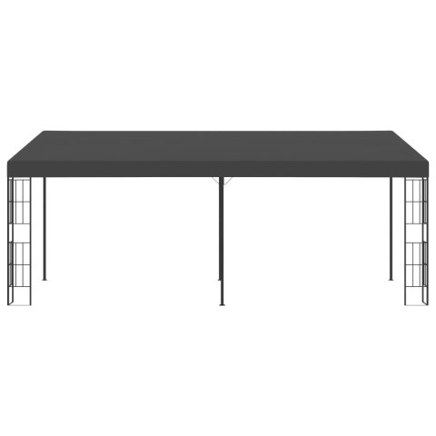 Altana przyścienna, 3x6 m, antracytowa, tkanina