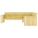 Ogrodowa ławka narożna, 239 cm, impregnowane drewno sosnowe