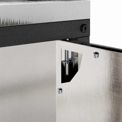 Przechowywanie w kuchni z półką Srebrny 60 x 50 x 92 cm Stal